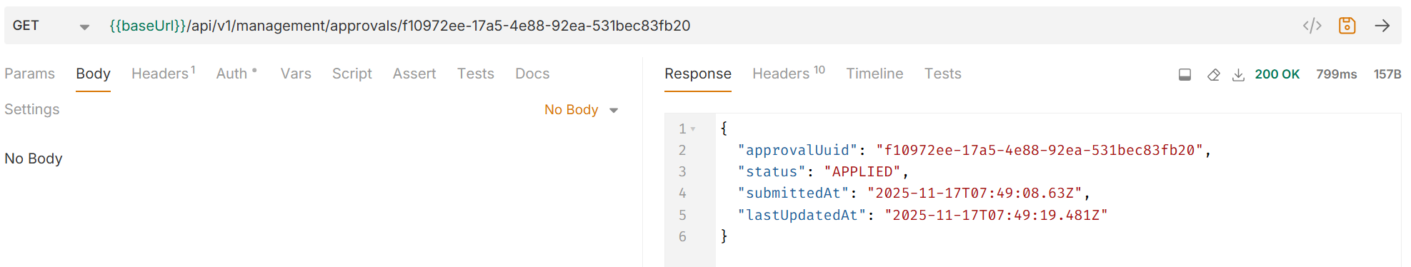approval request